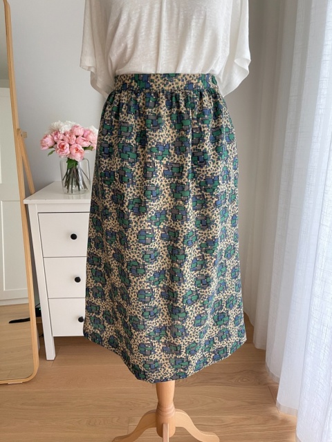 Spódnica vintage, 100% wełna - S/M