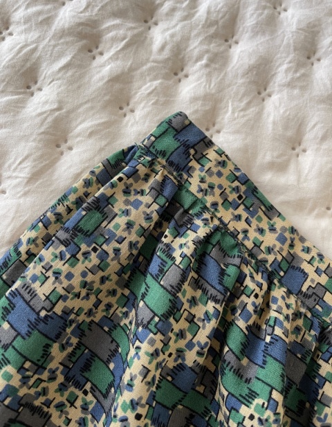 Spódnica vintage, 100% wełna - S/M